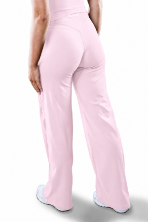 STUDIO Wide Leg Trousers - Pink