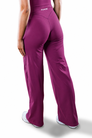 STUDIO Wide Leg Trousers - Deep Purple